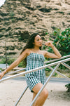 Da Palaka Strapless Dress - Babydoll Style