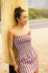 Da Palaka Strapless Dress - Drop-waist Style