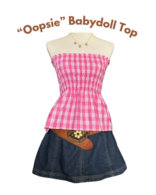 "OOPSIE" Sale Babydoll Top